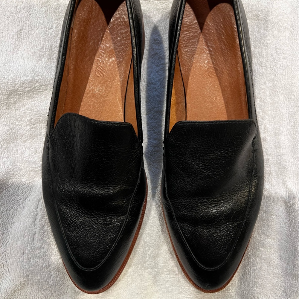 Madewell Black Leather Loafers